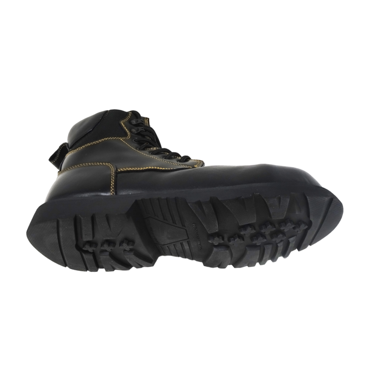Fitec 6508 Black - Men Oil / Slip Resistant Work Boots Composite