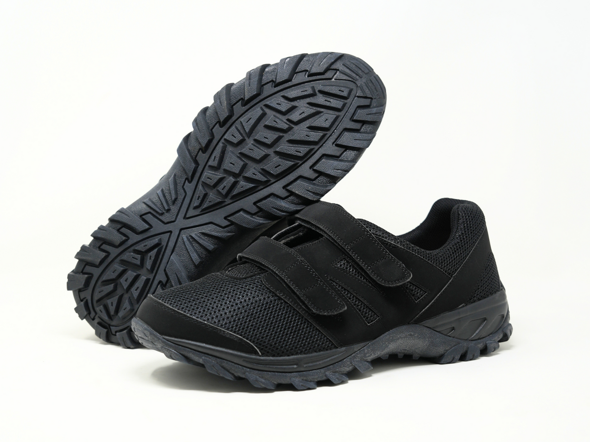 Mt. Emey 9704-V Black - Men Athletic Mesh Hook and Loop  display picture 3