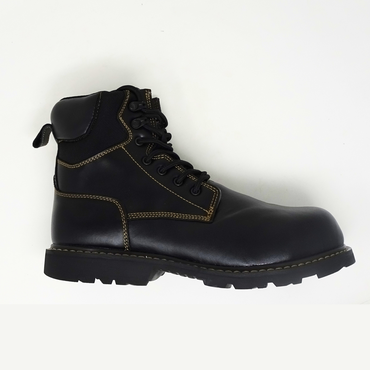 Black mens work shops boots