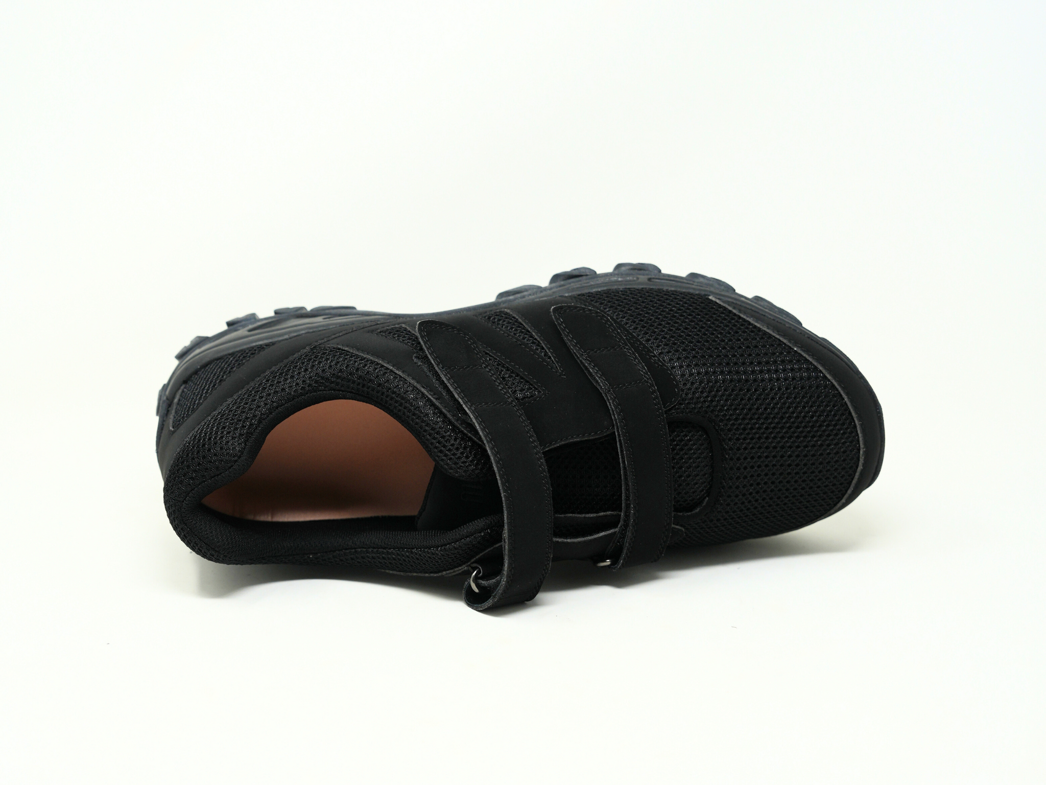 Mt. Emey 9704-V Black - Men Athletic Mesh Hook and Loop