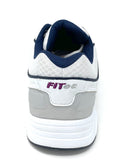 FITec 9720 White - Men's Added-Depth Light Mesh Lace Walking Shoe