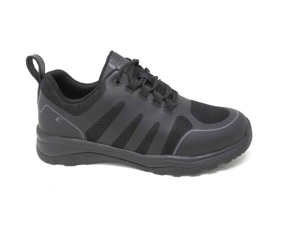 FITec 9730-1L Black - Men's Laces Walking Shoes with Slip