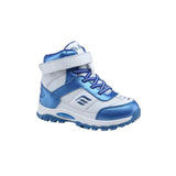 Mt. Emey 3305-6H White/navy Blue - Children Straight Last Athletic Boots With Elastic Laces - Shoes